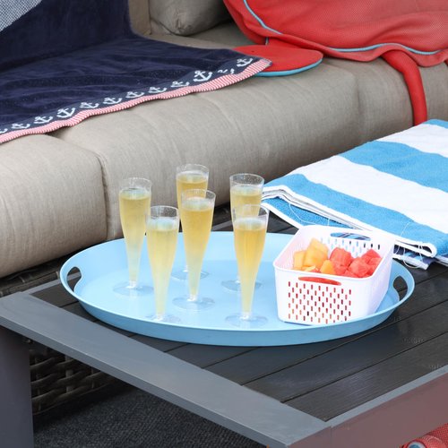 Mindful Design - 24 Pack Disposable Clear Champagne Flutes for Parties, Weddings, Mimosa Bars - Plastic Toasting Glasses With Mimosa Glasses