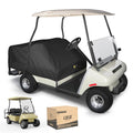 10L0L Waterproof Golf Cart Seat Cover for Club Car, EZGO, Yamaha, 4 Passenger 2+2 Seat Rain/Dust Covers, 600D Oxford Fabric, UV Resistant, All Weather Protector for Front & Rear Seat, Easy On/Off