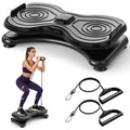 Waist Twister Machine with LCD Display，Noiseless Ab Workout Board and Resistance Bands，Slim Waist Machine with Anti-Slip, Home Gym Equipment for Women & Men Black