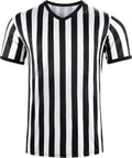 Skiennix Referee Shirt - V-Neck Striped Jersey for Men & Women | Professional Sports Uniform