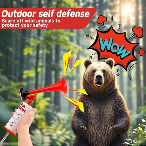 BANHAO Handheld Air Horn - Loud Aluminum Noise Maker for Safety at Sports Events | Ideal for Boats & Cars