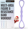 Figure 8 Resistance Bands by Upgraded | Durable, Odorless Silicone for Yoga, Pilates & Therapy - High Elasticity