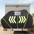 Bike Cover - 600D Oxford Waterproof Bicycle Protection | Fits 2 Bikes, UV & Weather Resistant, Black