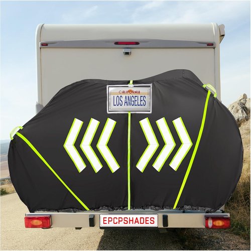 Bike Cover - 600D Oxford Waterproof Bicycle Protection | Fits 2 Bikes, UV & Weather Resistant, Black