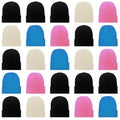 LYDTICK 25 Pack Winter Beanie Hats Bulk for Men Women, Wholesale Knit Beanies Cold Weather Skull Caps, 4 Colors