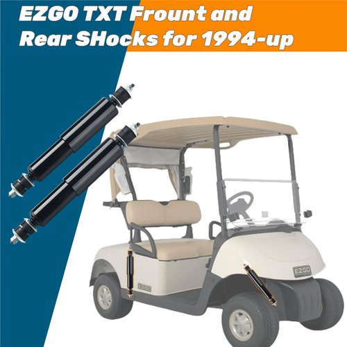 GFHUREB 2 Pcs Golf Cart Front and Rear Shocks Absorbers for EZGO TXT Electric/Gas 1994-up Golf Carts, Replaces OEM# 70928-G01, 76418-G01