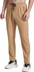 Skiennix Men's Joggers - Athletic Stretch Sweatpants with Zipper Pockets for Gym & Running