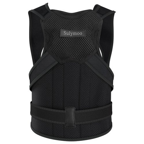 Sulymoo Posture Corrector for Women and Men, Back Brace with Shoulder Support, Adjustable Full Back Brace Straightener for Posture Improving, Relief for Upper & Lower Back, Shoulder Pain (X Large)