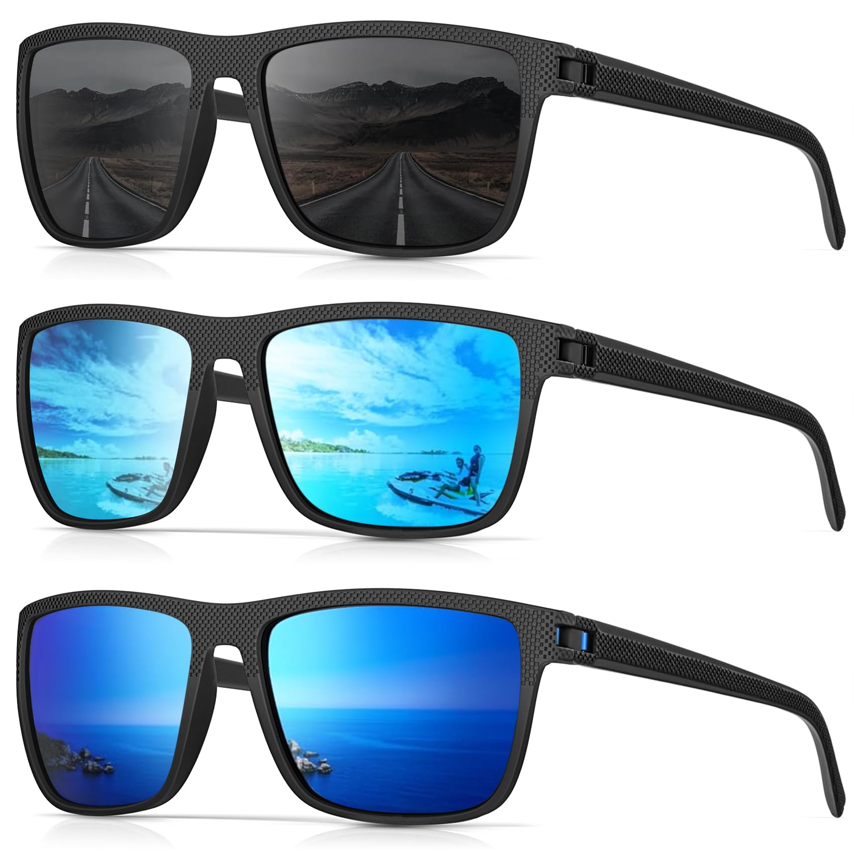 CIFOYA Sunglasses-Men Polarized Mens Sunglasses: Classic Women Sun Glasses UV Protection for Fishing Driving Golf