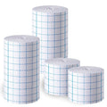 4 Rolls Non-Woven Cover Stretch Tape Breathable Non-Woven Tape Protective Adhesive Bandage Roll Film, 2 Inch x 5.47 Yard, 4 inch x 5.47 Yard