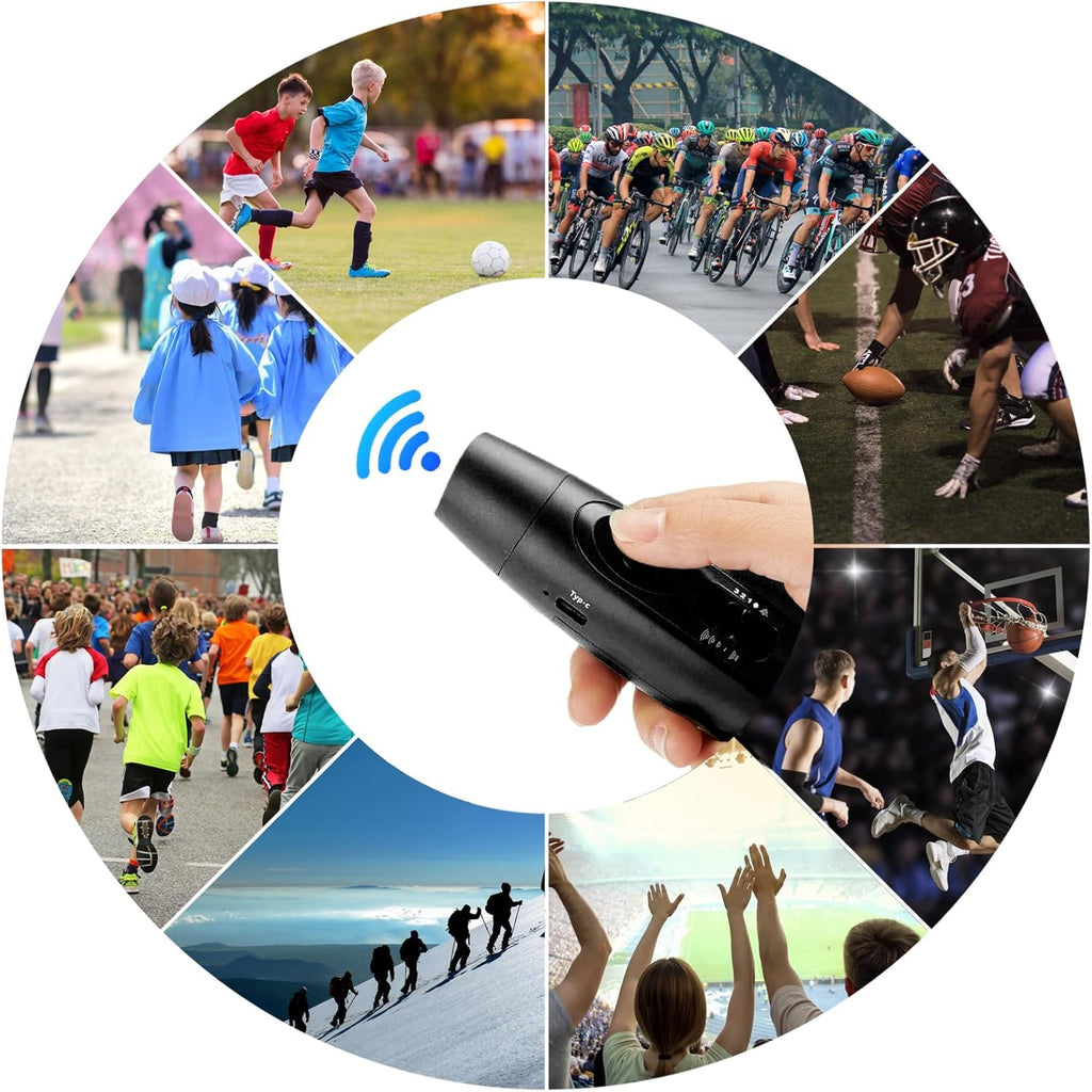 Skiennix Electronic Whistle - Rechargeable Handheld Whistle with USB Charging | 4 Tones, High Volume, Blue