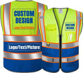 BeautyWill High Visibility Reflective Safety Vest | Custom Logo, Breathable Design, Class 2