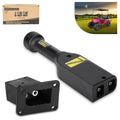 10L0L 36V PowerWise Charger Receptacle and Plug for EZGO TXT 1996-up Electric Golf Cart, Charger Socket with Handle OEM 73345-G01, 73063-G01