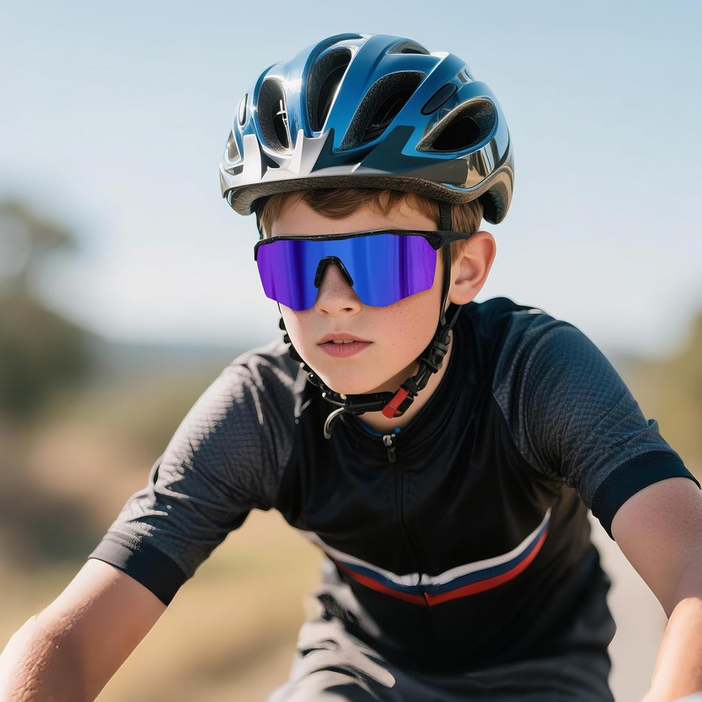 Skiennix Kids Sports Sunglasses - Polarized Protection for Boys & Girls | Ages 5-15