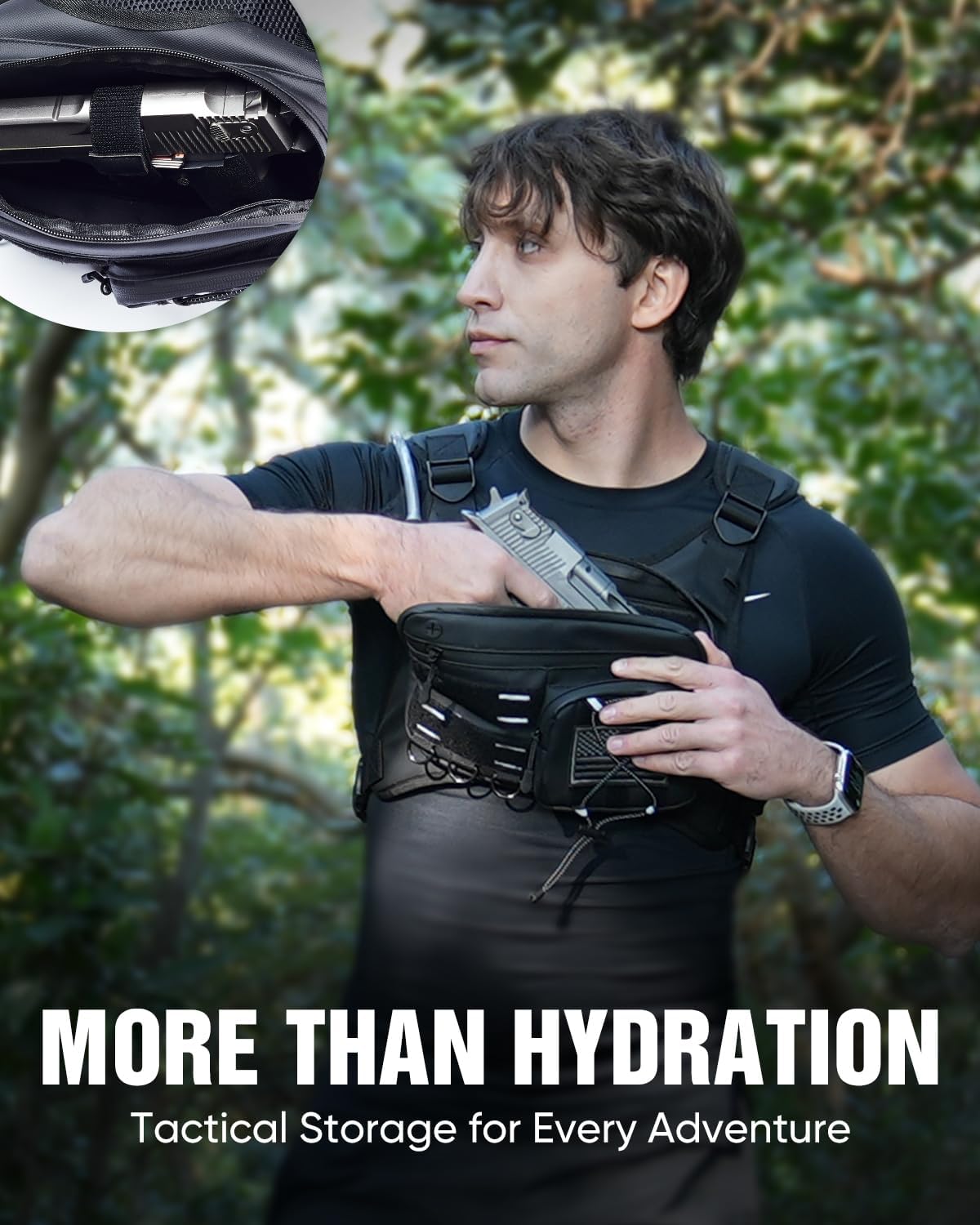 Skiennix Running Vest - Lightweight Hydration Pack with 2L Water Bladder & Reflective Gear Holder | Ideal for Marathons