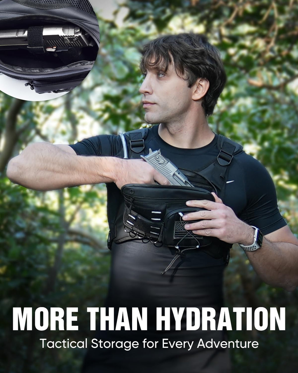 Zelvot Hydration Backpack - Lightweight Running Vest with 2L Water Bladder & Reflective Gear Holder | Ideal for Marathons