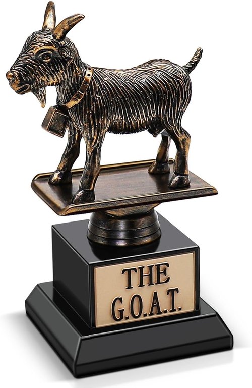Flexzion Goat Trophy Award - Funny Engraved Recognition Plaque for Adults | Unique Gift for Sports, Teachers & Friends