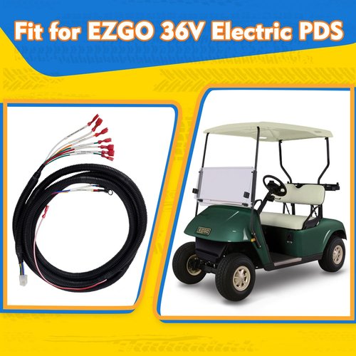 CLUBRALLY Golf Cart Control Wiring Harness for 36V EZGO Electric PDS Models, Fits Controller#73326-G02, Controller Main Wiring Harness, OEM#74324-G01/74324-G02