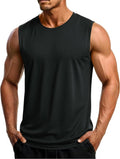 MAGCOMSEN Men's Quick Dry Sleeveless Tank Top - UPF 50+ Gym & Beach Workout Shirt