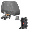 10L0L Heavy Duty Golf Cart Cover for 2/4 Passengers & Upgraded Speaker Mount