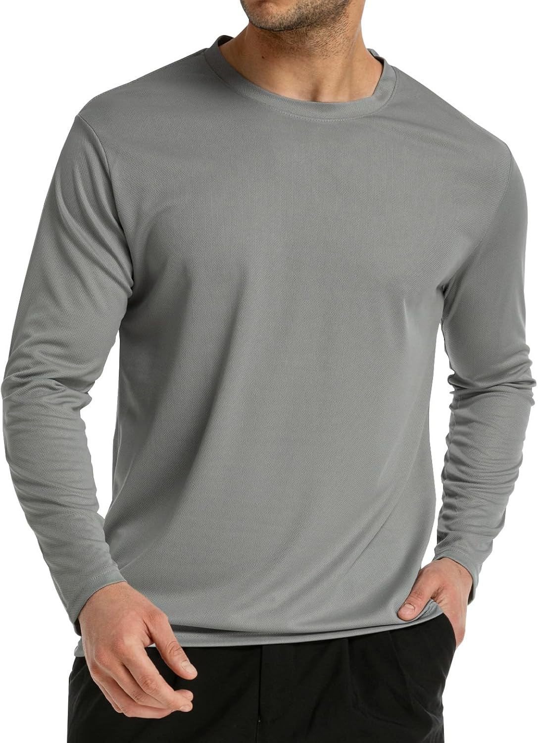 Skiennix Long Sleeve Rash Guard - UPF 50+ Sun Protection & Moisture-Wicking T-Shirt for Men