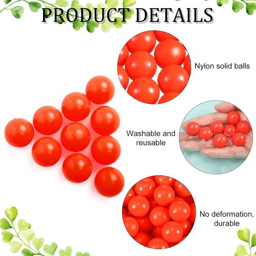 Civaner 68 Caliber Reusable Projectiles - Solid Plastic Nylon Paintballs for Defense & Practice