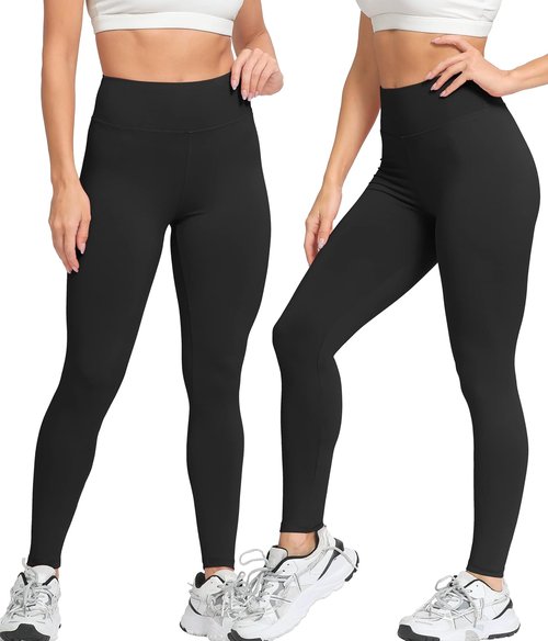 Natural Feelings High Waisted Leggings - Tummy Control Soft Athletic Yoga Pants for Women