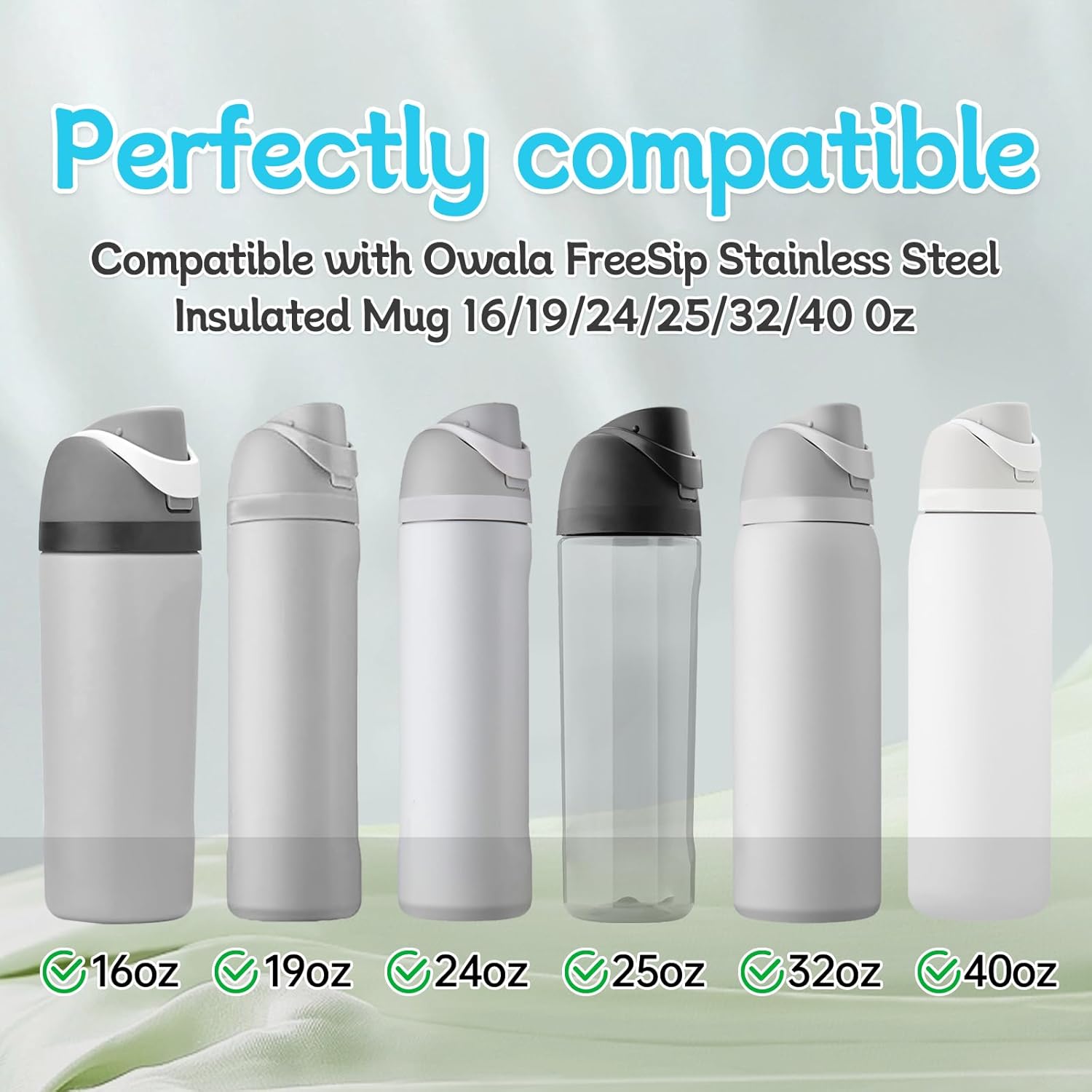 Owala | Replacement Lid Rubber Seal Gasket - 5 Pcs Compatible with FreeSip Water Bottles