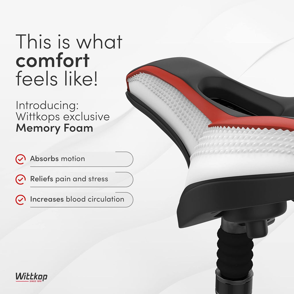 Wittkop Bike Seat - Waterproof Bicycle Saddle with 5-Zone Comfort Design | Fits BMX, MTB & Road Bikes