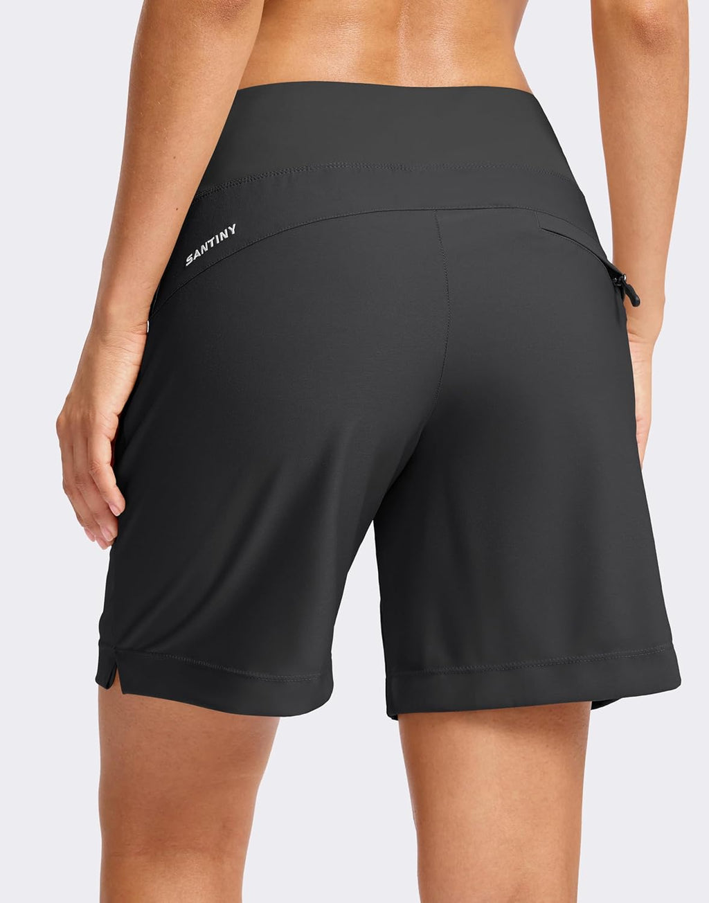 SANTINY Women's Hiking Shorts - Lightweight Quick-Dry Design with 3 Zipper Pockets | 5''/7'' Sizes