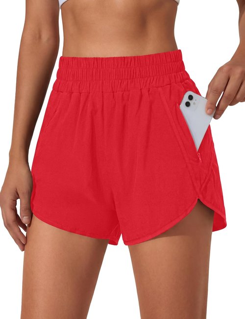 BMJL Women's Running Shorts - High Waisted Elastic Design with Pockets | 2.5" Quick Dry Athletic Shorts