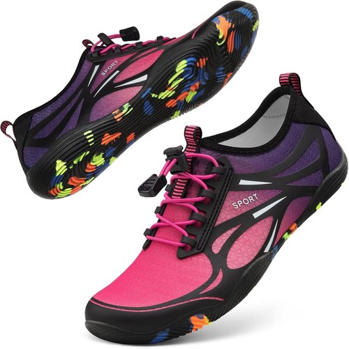 ATHMILE Water Shoes - Quick Dry Aqua Socks for Men & Women | Ideal for Beach, Lake & River Activities
