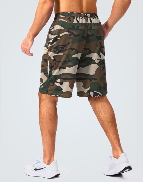 G Gradual Men's Athletic Gym Shorts - Quick Dry Mesh with Zipper Pockets | 5"/7"/10" Sizes for Basketball & Running