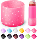 Owala Silicone Water Bottle Boot - Anti-Slip Protective Sleeve for 40 oz Twist & FreeSip | Glitter Rose Red