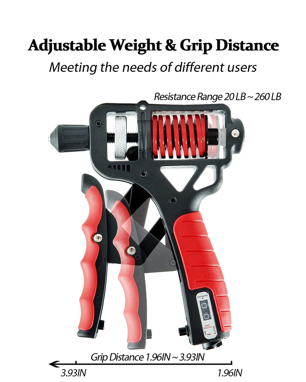PAONEX Grip Strength Trainer Adjustable