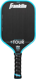 Franklin Sports Pro Pickleball Paddles - Tour Series Raw Carbon Fiber T700 - USA Approved | Unibody Design - Gray, Blue & Pink