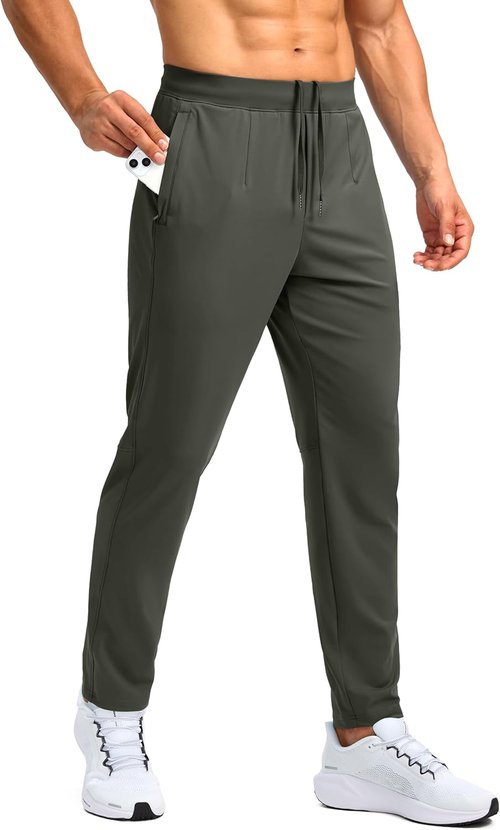 G Gradual Men's Sweatpants - Stretchy Golf Workout Pants with Zipper Pockets | 30"/32"/34" Inseam