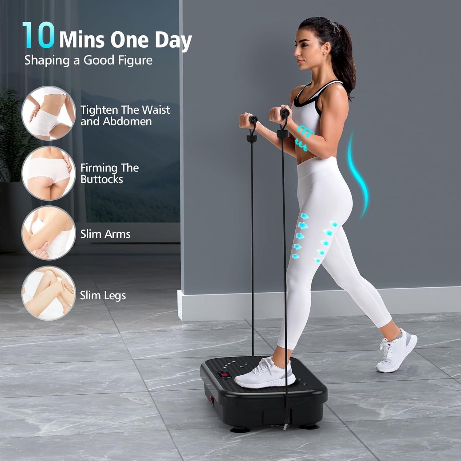Skiennix Vibration Plate Exercise Machine - Whole Body Vibration for Weight Loss & Toning | 330 Lbs Capacity