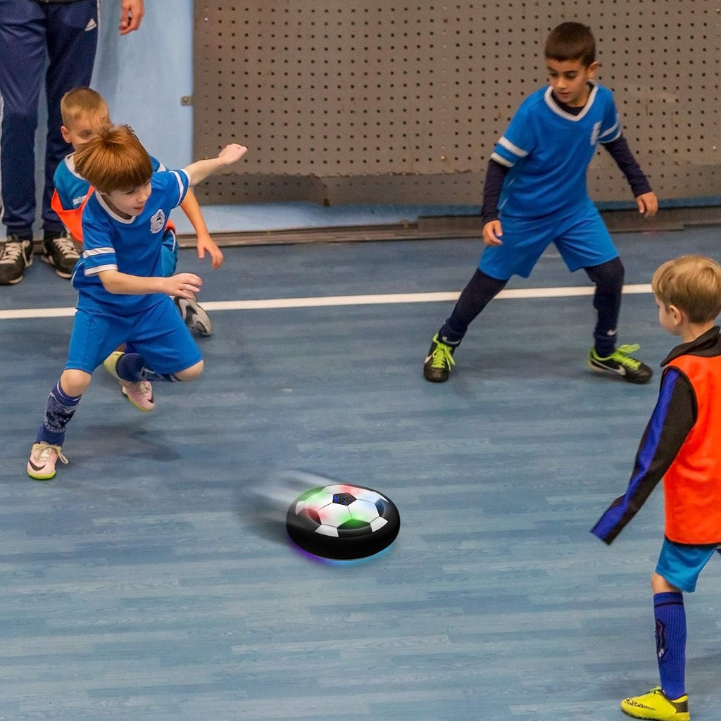 Toyk Boy Toys - LED Hover Soccer Ball - Air Power Indoor/Outdoor Football Game | Perfect Birthday Gift for Ages 3-12