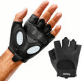 Regine Switzerland Workout Gloves - Fingerless Gym Gloves with Silicone Grip Dots & Palm Padding for Weight Lifting