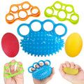 Qihengzhijia Hand Exercise Squeeze Balls, Grip Strength Trainer, Finger Recovery Kit, Improve Fingers Flexibility, Stress Relief & Physical Therapy, Multiple Resistance Levels, 3 Types, Set of 5