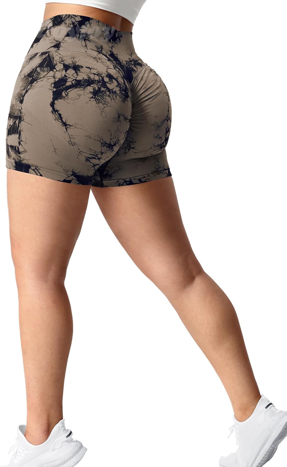 VOYJOY Women's Workout Shorts - Scrunch Butt Lifting Seamless Yoga Biker Shorts | 3.6" Length