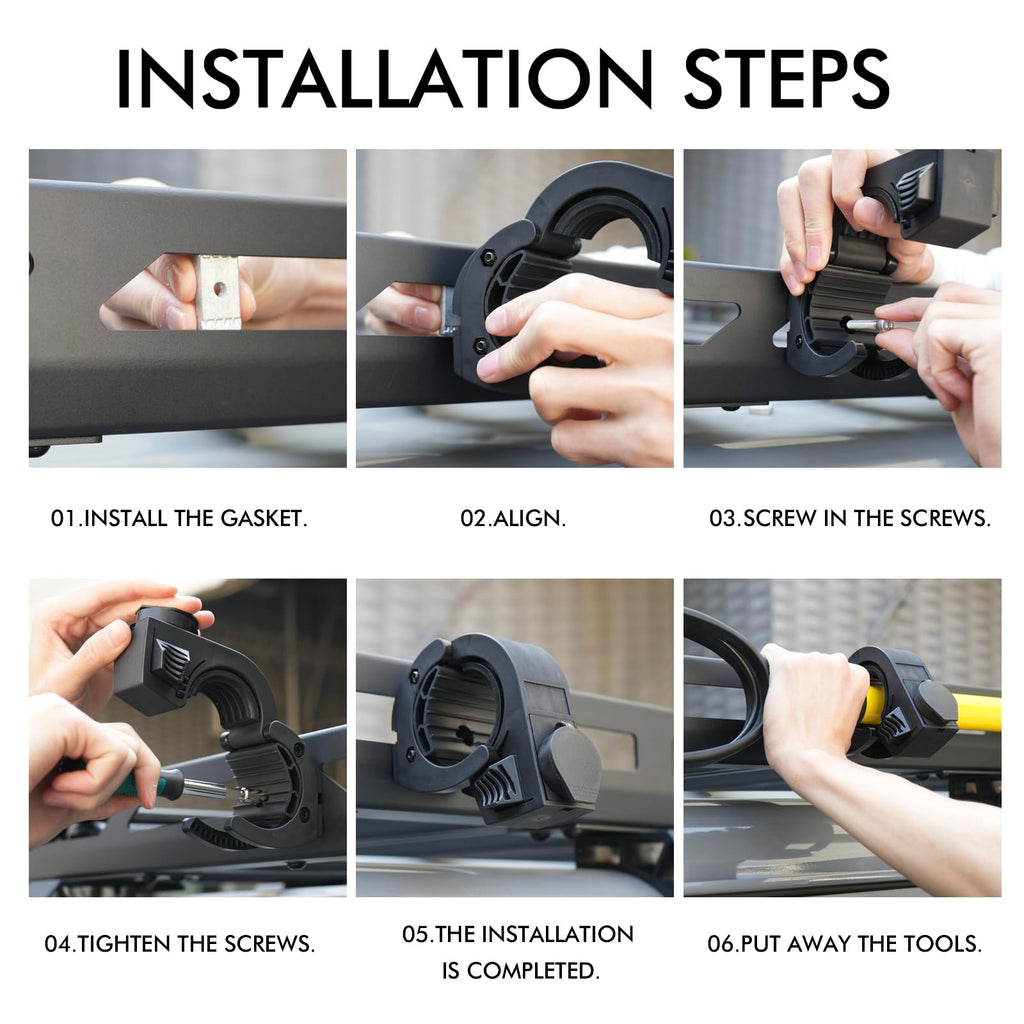 Shovel Holder Rubber Grip Mount Kit with Lock – Fits 0.79"-1.97" Tool Handles, Quick-Release for Off-Road Vehicles, Roof Racks, Molle Panels, SUVs, Trucks, UTVs, ATVs – Heavy-Duty, Anti-Theft Design