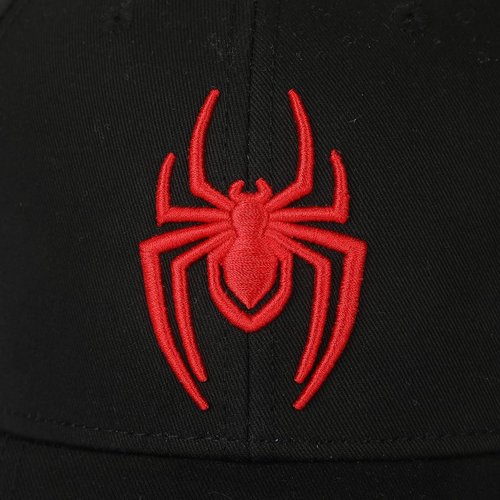 Spider-Man Embroidered 3D Logo Black Traditional Adjustable Hat
