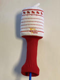 in N Out Burger Golf Club Cover, White and Red