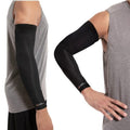 Copper Compression Arm Sleeve - Copper Infused Full Arm Brace for Forearm, Bicep, Triceps - Tennis Elbow, Basketball, Golf, Arthritis, Tendonitis, Bursitis, Post Surgery Rehab - Odor Resistant - Black - M