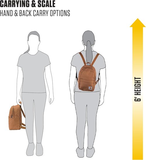Carhartt Classic Mini Backpack - Durable, Water-Resistant Design with Adjustable Straps | Tidal Color