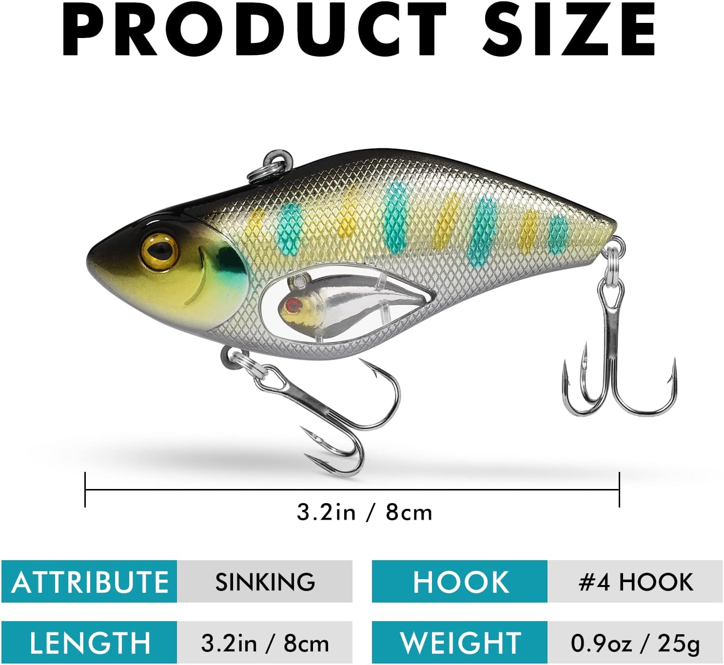 TRUSCEND Fishing Lures - Shallow & Deep Diving Crankbait with BKK Hooks | Ideal for Bass, Trout & Walleye