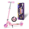 Nattork Scooter for Kids Ages 3-8 – Kick Kids Scooters for Girls & Boys Light up Wheels Portable Lightweight Folding Design with Reducing System and Adjustable Height Handlebars and up to 110 Lbs