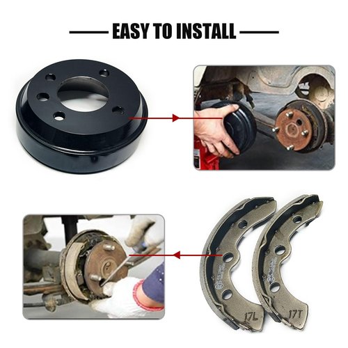 Golf Cart Brake Drums Kit with Brake Shoes & Springs Fit for 1981-1994 Club Car DS Villager, 18 PCS Rear Brake Repair Kit for Driver Side & Passenger Side Replaces 1011137 101146302